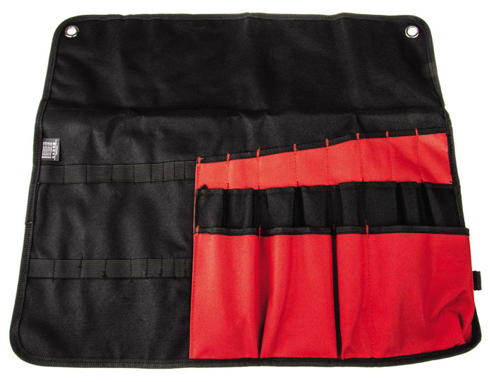 Plano Black, Red Polyester Tool Roll, 500mm x 600mm