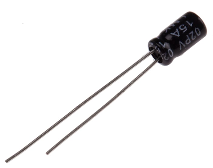Condensador electrolítico RS PRO, 4.7μF, ±20%, 50V dc, Radial, Orificio pasante, 4 (Dia.) x 7mm, paso 1.5mm