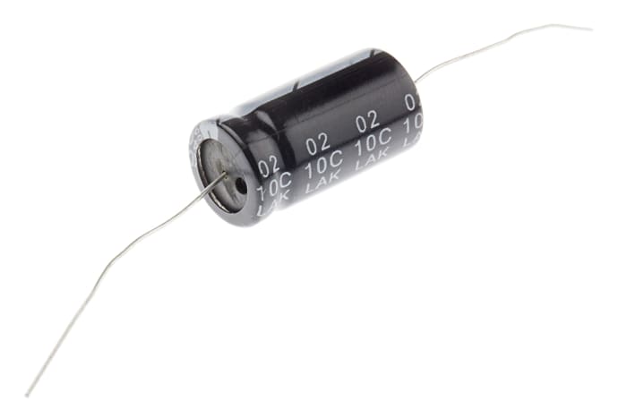 RS PRO 10μF Aluminium Electrolytic Capacitor 400V dc, Axial, Through Hole