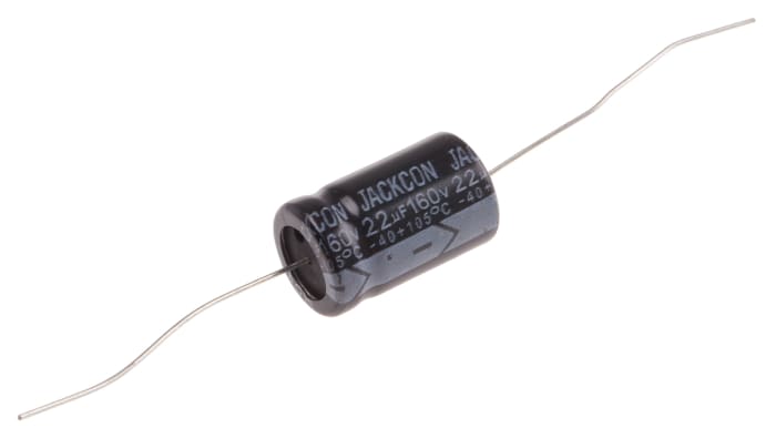 RS PRO 22μF Electrolytic Capacitor 160V dc, Through Hole