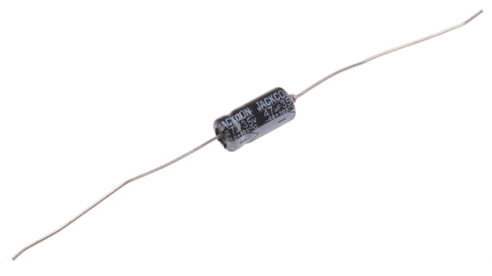 RS PRO 47μF Aluminium Electrolytic Capacitor 35V dc, Axial, Through Hole