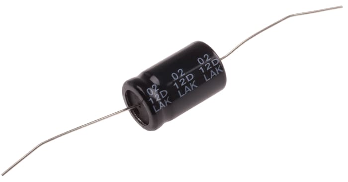 Condensador electrolítico RS PRO, 1000μF, ±20%, 16V dc, Axial, Orificio pasante, 13 (Dia.) x 22mm