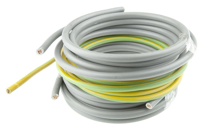 Cable de canaleta y conducto Prysmian 20148718, área transversal 16 mm² Gris, 300/500 V, long. 3m