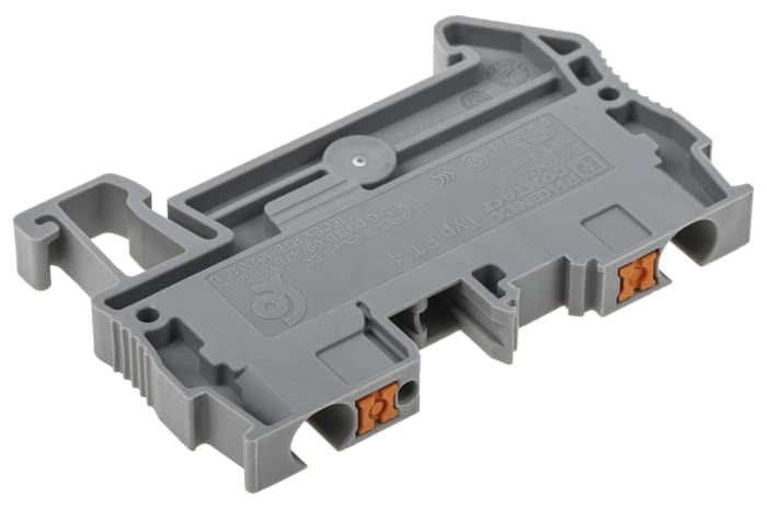 Bloc de jonction de traversée Phoenix Contact PT 4, 0.2 → 6mm², Enfichable, Gris