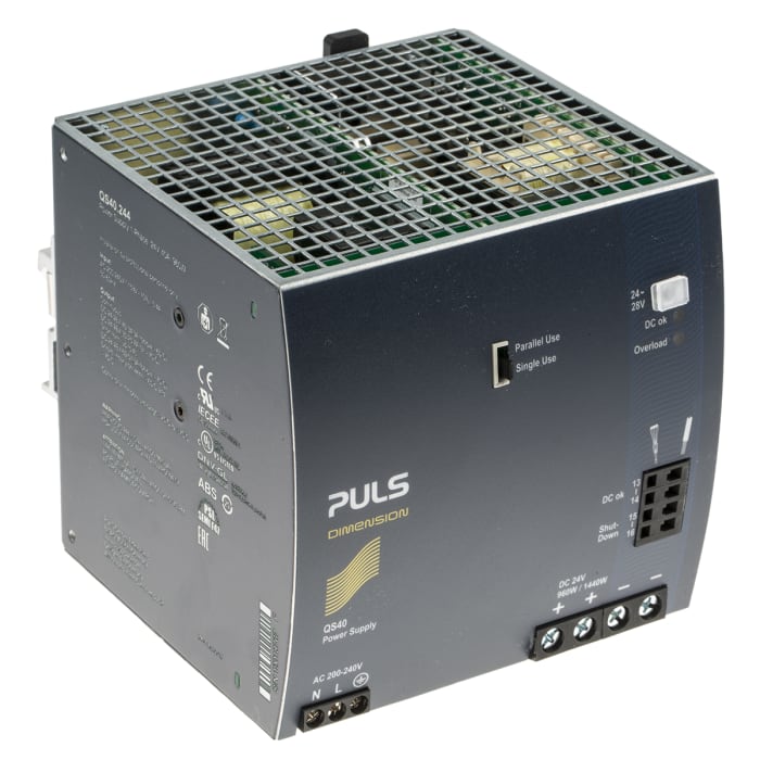 QS40.244 PULS PULS DIMENSION Q Switch Mode DIN Rail Power Supply, 200