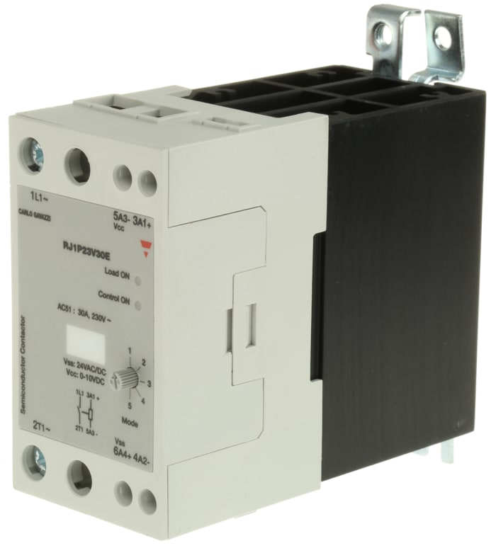 Carlo Gavazzi Solid State Relay, 30 A rms Load, DIN Rail Mount, 265 V ac Load, 10 V dc Control