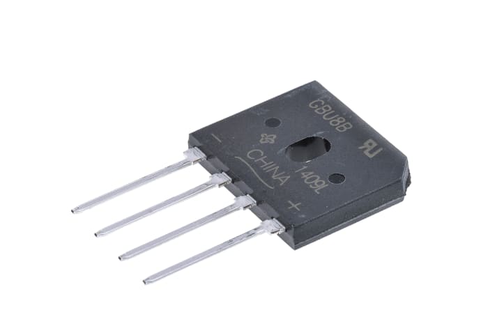 Vishay Bridge Rectifier, 8A, 100V, 4-Pin