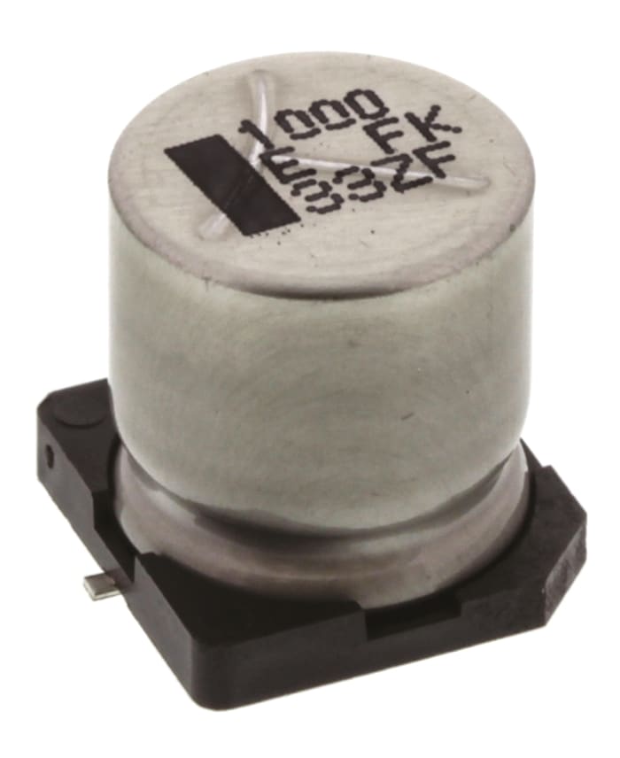 Panasonic 1000μF Aluminium Electrolytic Aluminium Electrolytic Capacitor 25V dc, Surface Mount - EEVFK1E102Q