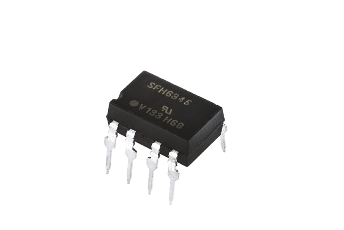 Optoacoplador Vishay SFH de 1 canal, Vf= 1.9V, Viso= 5300 V ac, IN. DC, OUT. Transistor, mont. pasante, encapsulado