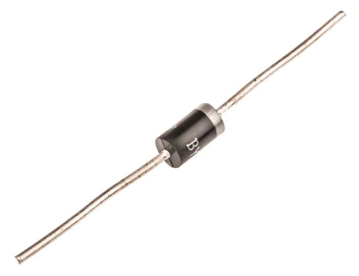 Vishay 1300V 3A, Silicon Junction Diode, 2-Pin DO-201AD BY255GP-E3/54