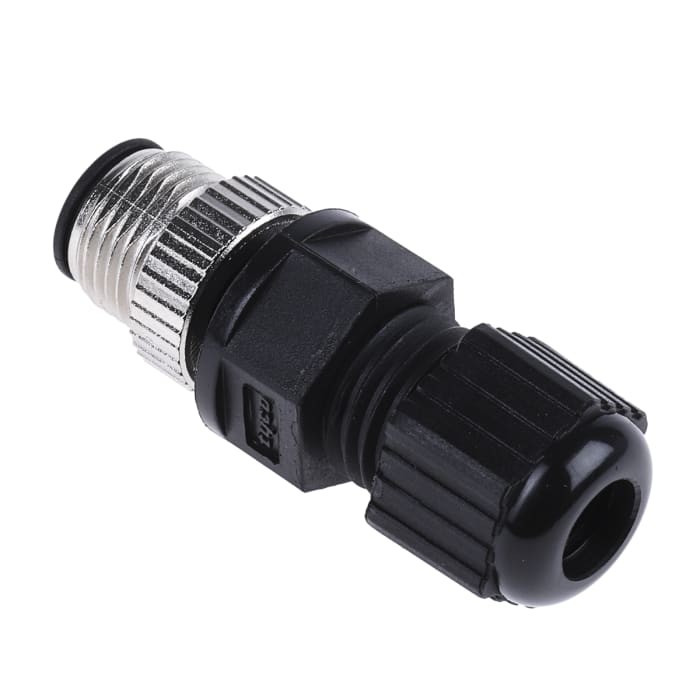 TE Connectivity Circular Connector, 8 Contacts, Cable, M12 Connector, Plug, Male, IP67, M12 Series