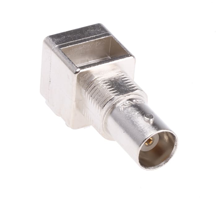TE Connectivity, Jack PCB Mount BNC Connector, 50Ω, Through Hole Termination, Right Angle Body