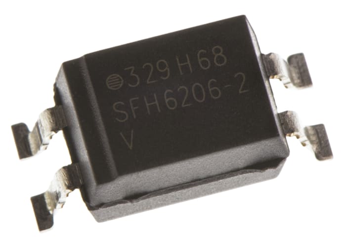 Vishay, SFH6206-2T AC Input Transistor Output Optocoupler, Surface Mount, 4-Pin SMD