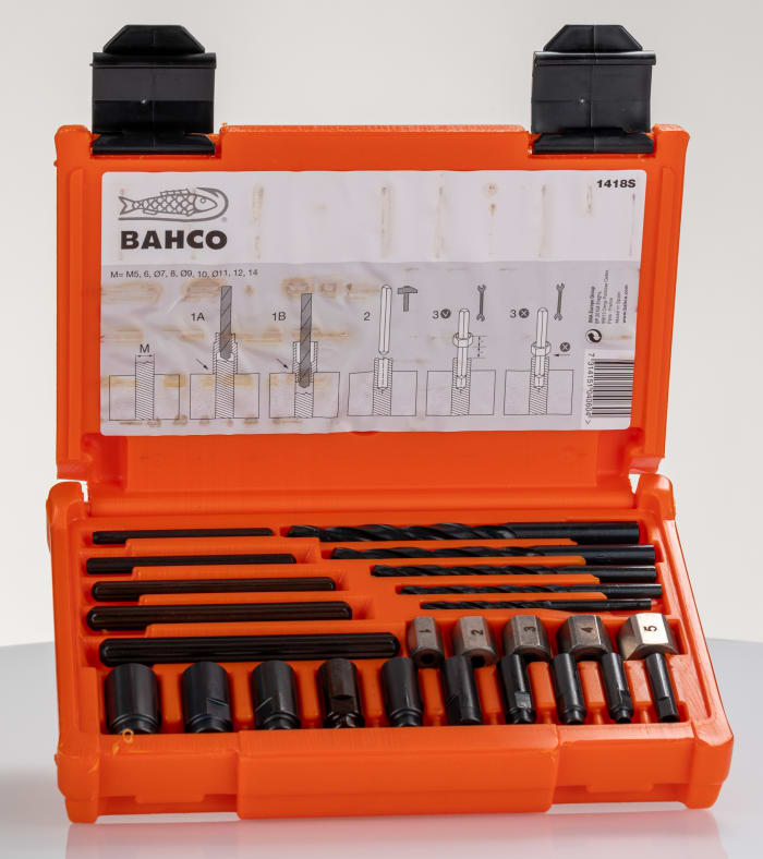 Jeu d'extracteurs de vis Bahco 25 pièces Vanadium