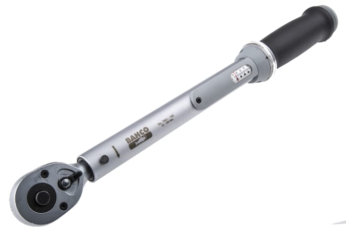 Bahco Click Torque Wrench, 10 → 100Nm, 1/2 in 10 → 100 Nm Drive, Square Drive