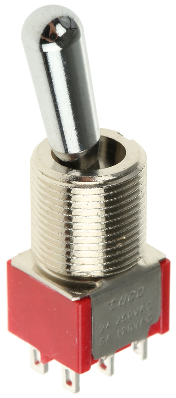 TE Connectivity Toggle Switch, Panel Mount, On-(On), DPDT, Solder Terminal