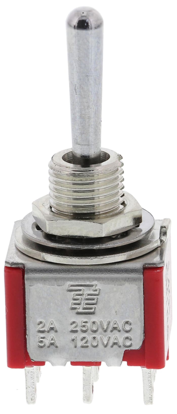 TE Connectivity Toggle Switch, PCB Mount, On-On-On, DPDT, Solder Terminal, 120V
