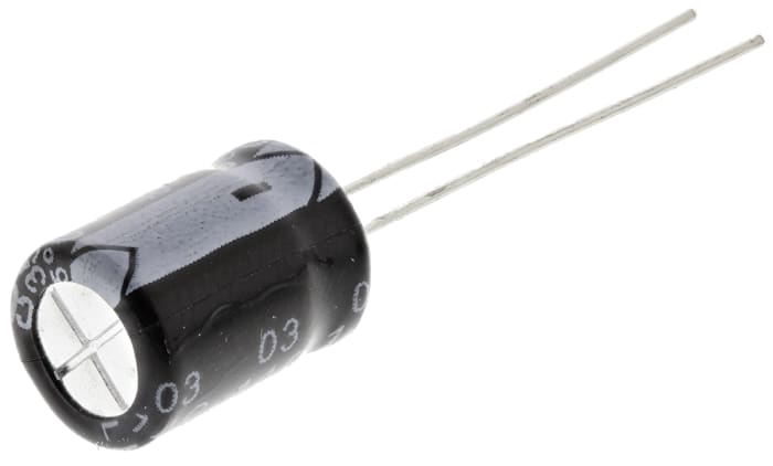 RS PRO 220μF Aluminium Electrolytic Capacitor 35V dc, Radial, Through Hole