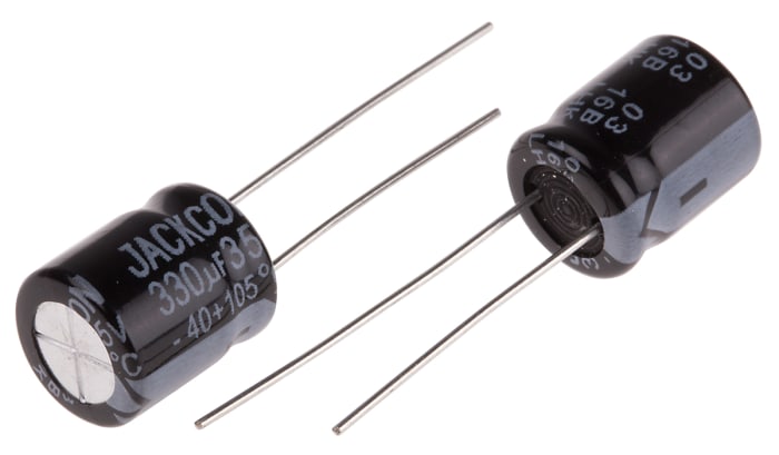 RS PRO 330μF Aluminium Electrolytic Capacitor 35V dc, Radial, Through Hole