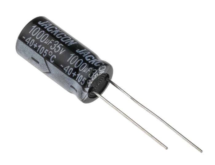 RS PRO 1000μF Aluminium Electrolytic Capacitor 35V dc, Radial, Through Hole