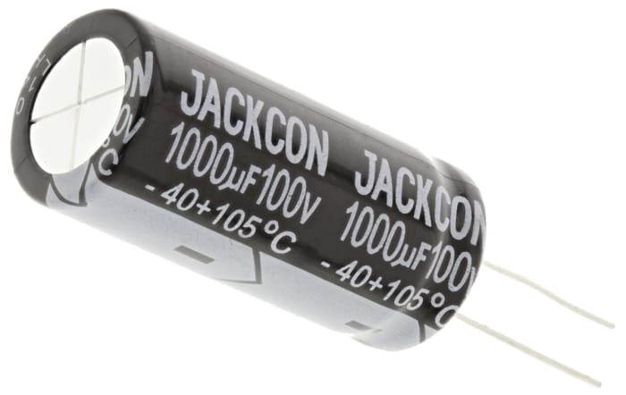 RS PRO 1000μF Aluminium Electrolytic Capacitor 100V dc, Radial, Through Hole