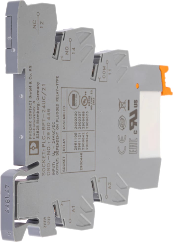 General Purpose Relays Relays Phoenix Contact 2961105 SPDT Relay with