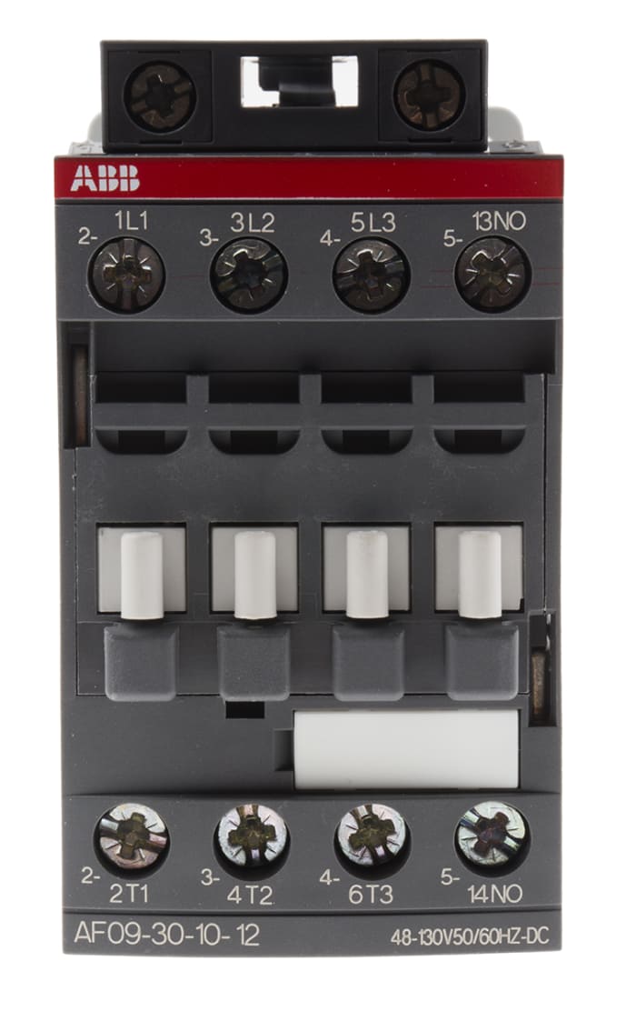 ABB AF09 AF Contactor, 48 → 130 V ac/dc Coil, 3-Pole, 7 A, 4 kW, 3NO, 690 V ac