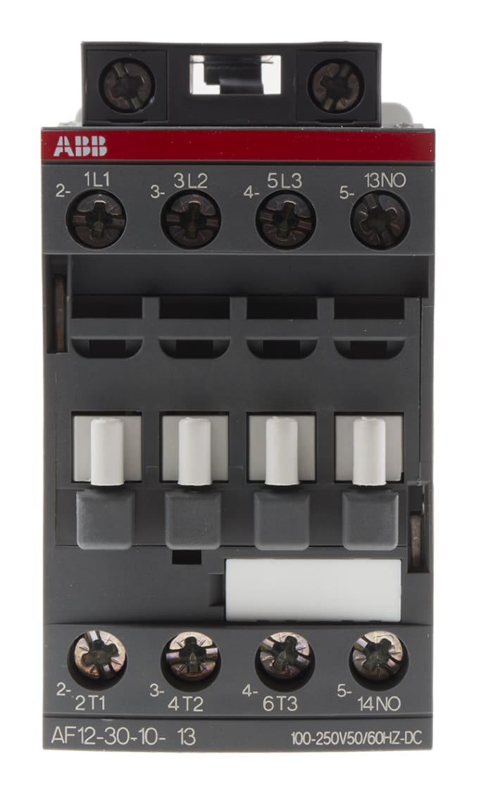 ABB AF12 AF Contactor, 230 V ac Coil, 3-Pole, 9 A, 5.5 kW, 3NO, 690 V ac