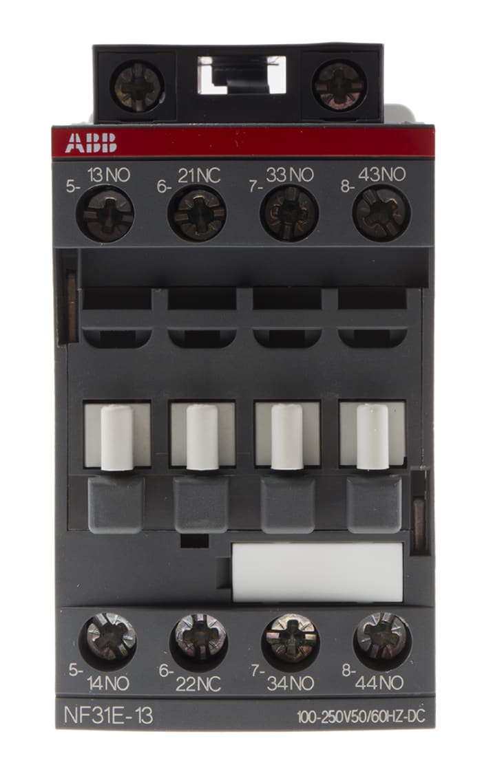 ABB AF Range NF Contactor Relay, 230 V ac/dc Coil, 4-Pole, 6 A, 3NO + 1NC, 690 V ac