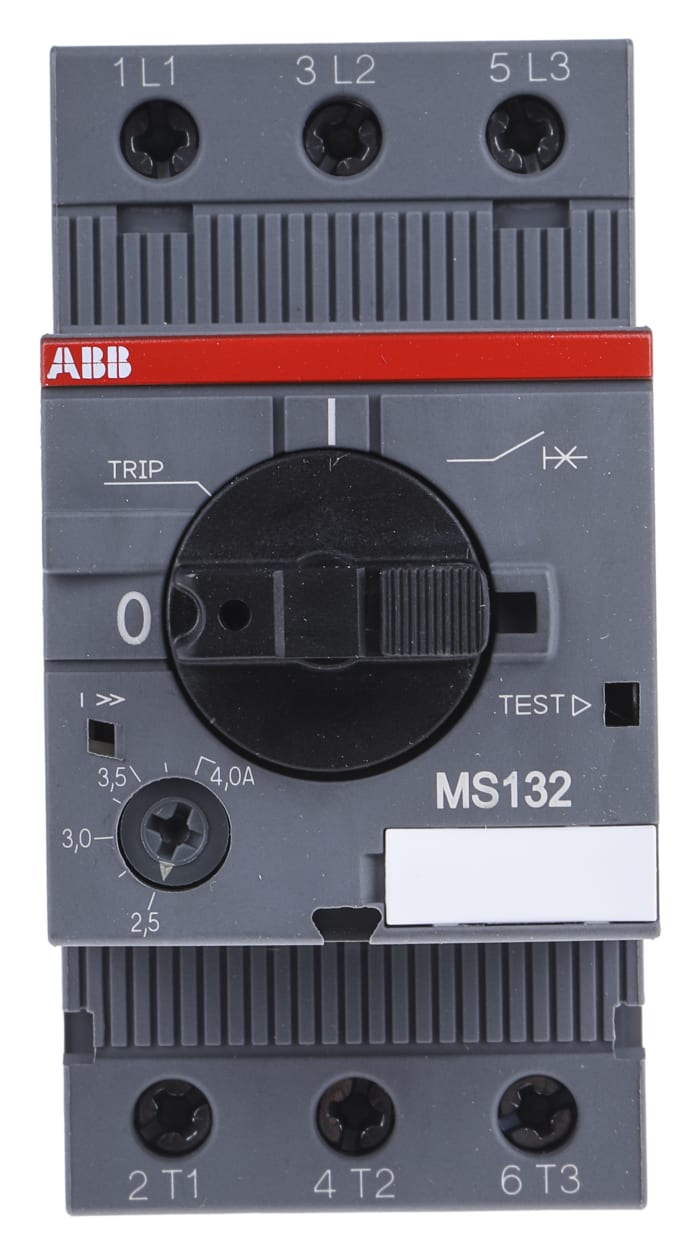 ABB 2.5 → 4.0 A Motor Protection Circuit Breaker
