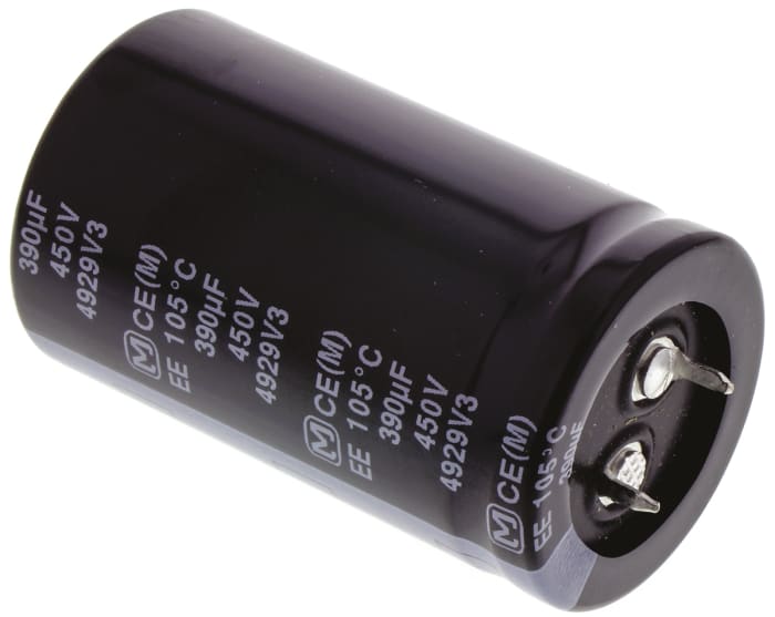 Panasonic 390μF Electrolytic Aluminium Electrolytic Capacitor 450V dc, Through Hole - EETEE2W391KJ