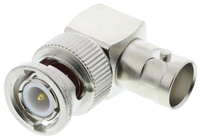 Telegartner Right Angle 50Ω RF Adapter BNC Plug to BNC Socket 4GHz