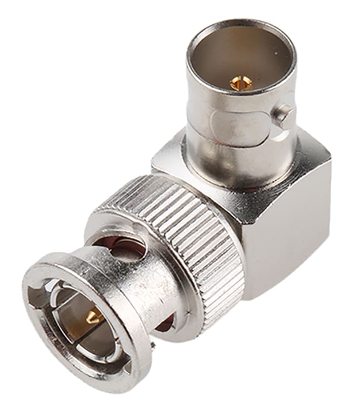 Telegartner Right Angle 75Ω RF Adapter BNC Plug to BNC Socket 4GHz