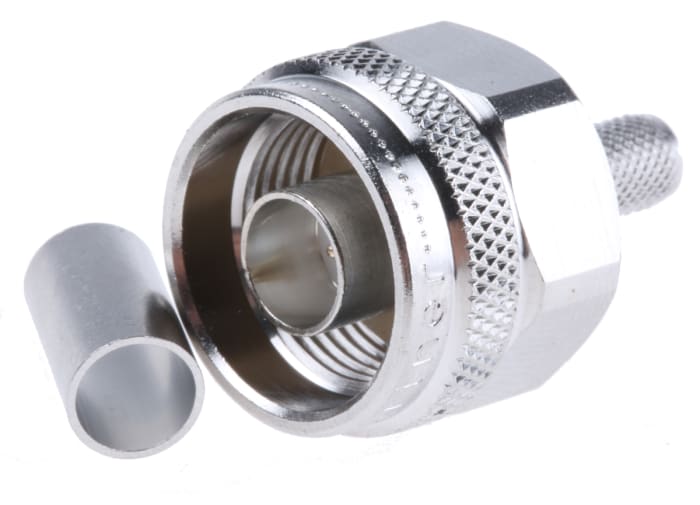 Telegartner, Plug Cable Mount N Connector, 50Ω, Crimp Termination, Straight Body
