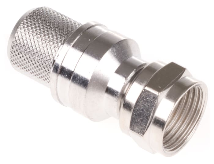 Telegartner, Plug Cable Mount F Connector, 75Ω, Crimp Termination, Straight Body
