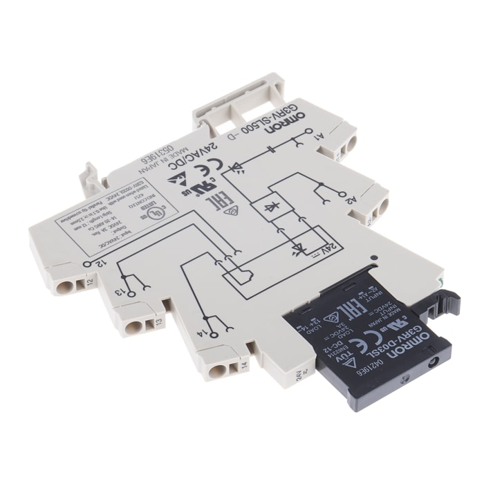 Omron G3RV-SL Series Solid State Relay, 3 A Load, DIN Rail Mount, 26.4 V dc Load, 24 V ac/dc Control