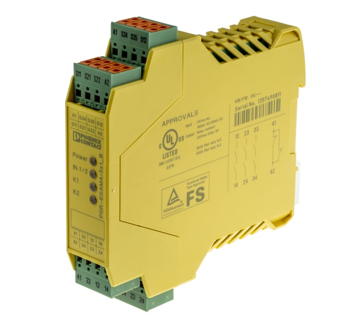 2900510 Phoenix Contact Phoenix Contact 24 V ac/dc Safety Relay