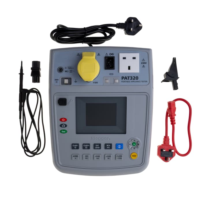 Megger PAT320 PAT Tester, Class I, Class II Test Type