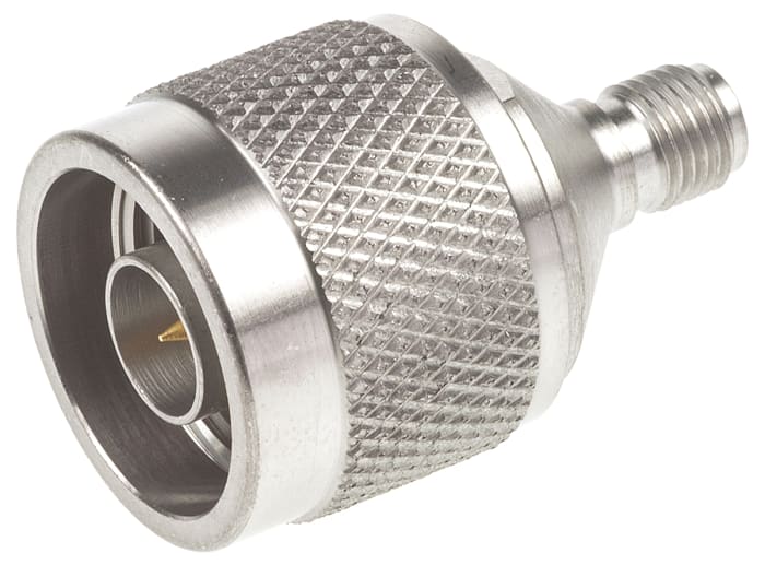 TE Connectivity Straight 50Ω RF Adapter N Plug to SMA Socket 18GHz