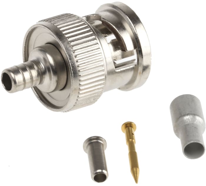 TE Connectivity, Plug Cable Mount, 75Ω, Crimp Termination, Straight Body