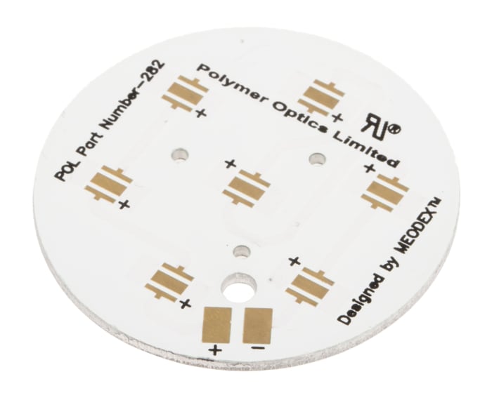 282, 7 cell MCPCB LED Prototyping Board for Cree XP-C, XP-E & XP-G Series LEDs