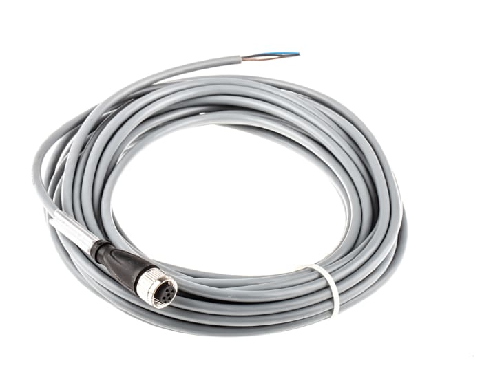 Pepperl + Fuchs Straight Female 4 way M12 to Unterminated Sensor Actuator Cable, 10m