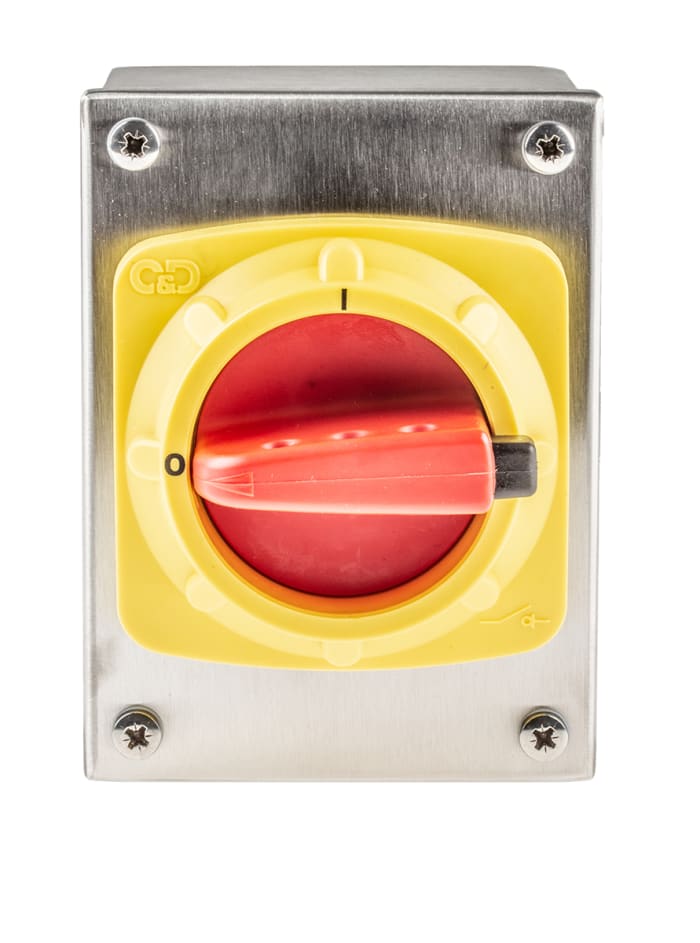 Craig & Derricott 3P Pole Isolator Switch - 25A Maximum Current, 15kW Power Rating, IP65