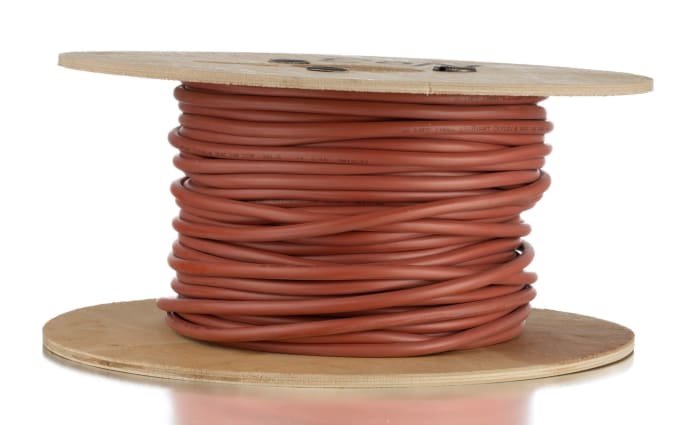 Lapp ÖLFLEX, 50m 3 Core, Brown/Red Silicone Power Cable +180°C