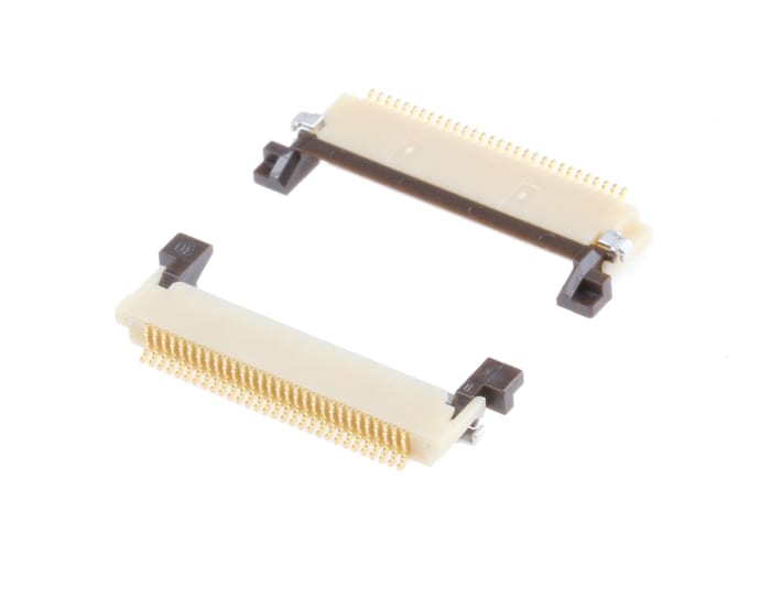 Hirose, FH12 0.5mm Pitch 30 Way Right Angle Female FPC Connector, ZIF Top Contact