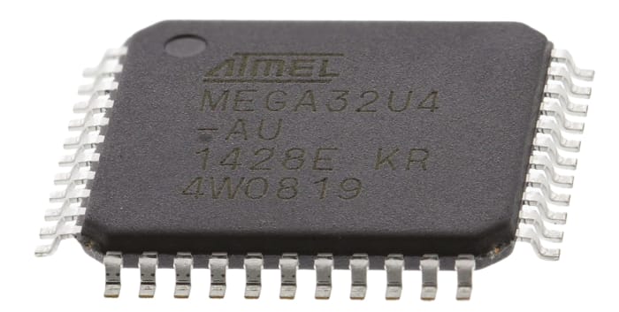 Microchip ATMEGA32U4-AU, 8bit AVR Microcontroller, ATmega, 16MHz, 1 kB, 32 kB Flash, 44-Pin TQFP