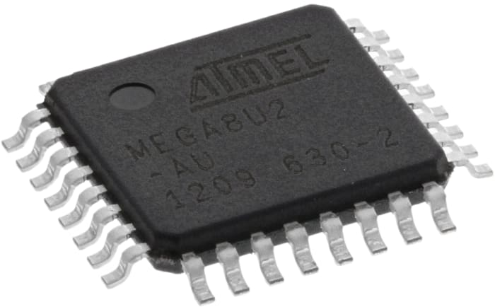 Microchip ATMEGA8U2-AU, 8bit AVR Microcontroller, ATmega, 16MHz, 512 B, 8 kB Flash, 32-Pin TQFP