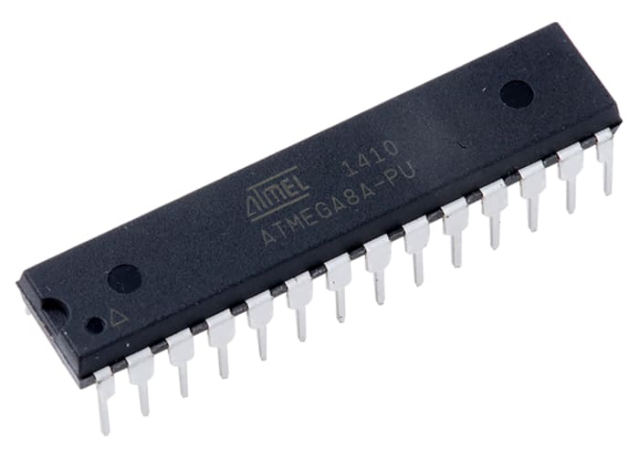 Microchip ATMEGA8A-PU, 8bit AVR Microcontroller, ATmega, 16MHz, 512 B, 8 kB Flash, 28-Pin PDIP
