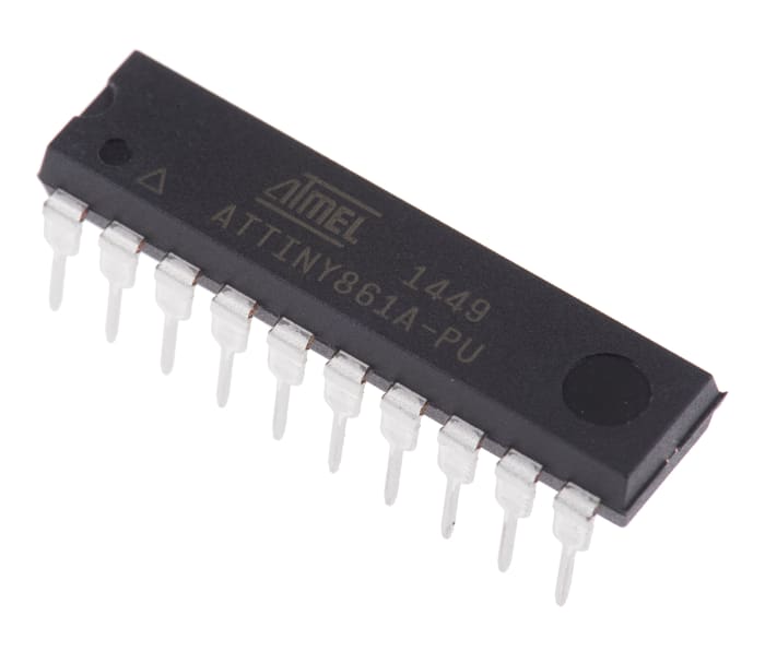 Microchip ATTINY861A-PU, 8bit AVR Microcontroller, ATtiny, 20MHz, 512 B, 8 kB Flash, 20-Pin PDIP