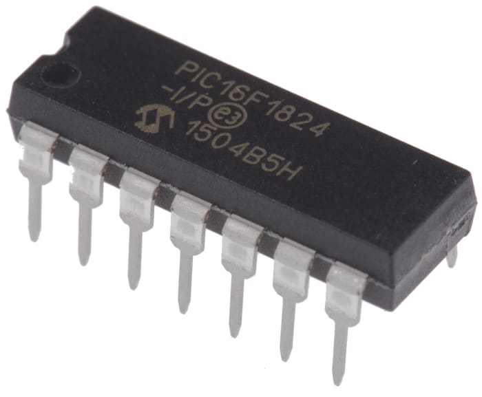 Microchip, 8bit PIC, PIC16F Microcontroller, 32MHz, 4 kB Flash, 14-Pin PDIP